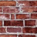 SimpleShapes 9' x 24 Brick Peel and Stick Wallpaper Roll SSHA1082