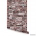 SimpleShapes 9' x 24 Brick Peel and Stick Wallpaper Roll SSHA1082