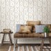 WallPops! Grey and Green Sitting In A Tree Peel And Stick Wallpaper WPP1811