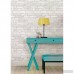 WallPops! Grey and White 18' x 20.5 Brick Peel And Stick Wallpaper Roll WPP1622