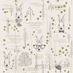 Walls Need Love Lucky Rabbit Removable 5' x 20" Floral Wallpaper WANL2796