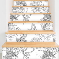 Walls Need Love Sketch Removable 10' x 26 Floral Wallpaper WANL3159