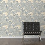 Walls Need Love Waves of Chic Removable 10' x 20" Abstract Wallpaper WANL2709