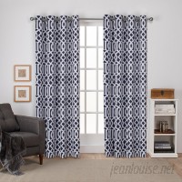 Amalgamated Textiles Scrollwork Geometric Blackout Thermal Grommet Curtain Panels EXCH1197