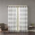 Beachcrest Home Brimfield Striped Sheer Grommet Single Curtain Panel SEHO8421
