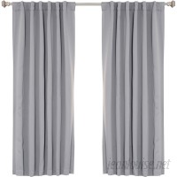 Best Home Fashion, Inc. Basic Solid Blackout Thermal Rod Pocket Curtain Panels BEHF1413