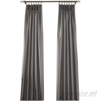 Curtainworks Marquee Solid Room Darkening Pinch Pleat Single Curtain Panel CRTW1002