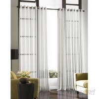 Curtainworks Soho Voile Solid Sheer Grommet Single Curtain Panel CRTW1008