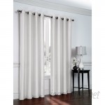 Ebern Designs Belterra Faux Silk Semi- Sheer Grommet Curtain Panels EBDG2374