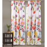 Mistana Appenzell Nature/Floral Sheer Rod pocket Curtain Panels MTNA1331