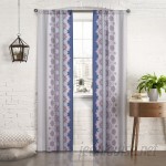 Pairs to Go Mantra Floral/Flower Semi-Sheer Thermal Rod Pocket Curtain Panels PATG1011
