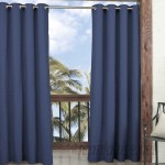 Parasol Key Largo Solid Semi-Sheer Thermal Grommet Single Curtain Panel ECP1065