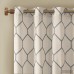 Three Posts Almaguer Geometric Semi-Sheer Grommet Single Curtain Panel TRPT4860