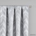Zipcode Design Avah Chevron Blackout Thermal Rod Pocket Single Curtain Panel ZIPC8557