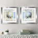 August Grove 'Blue Hydrangea' 2 Piece Framed Graphic Art Print Set AGTG1786
