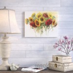 August Grove 'Gathering Sunflowers' Painting Print on Wrapped Canvas AGGR6765