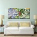 Bungalow Rose 'Brilliant Succulents III/IV' 2 Piece Painting Print on Wrapped Canvas Set BGLS1105