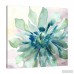 Bungalow Rose 'Watercolor Succulent III' Print on Wrapped Canvas BGRS1686