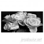 DesignArt Bunch of Roses Black and White Floral Photographic Print on Wrapped Canvas ESIG9426