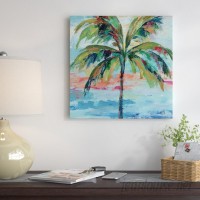 East Urban Home 'California Palm I' Watercolor Painting Print ESRB7110