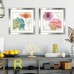 Latitude Run 'Rainbow Seeds Flowers IV' 2 Piece Framed Watercolor Painting Print Set LTTN3609