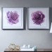 Madison Park Signature 'Purple Ladies Rose' 2 Piece Framed Watercolor Painting Print Set on Paper BDIS1297