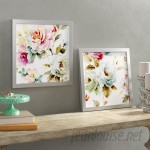 One Allium Way 'Beautiful Romance V' 2 Piece Framed Watercolor Painting Print Set ONAW4267