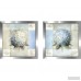 Red Barrel Studio 'Aj Blue Hydrangea' 2 Piece Framed Graphic Art Print Set on Glass RDBT5917