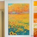 Red Barrel Studio Iris Scott - Sunflower Triptych Panel III Painting Print on Wrapped Canvas RDBS5826