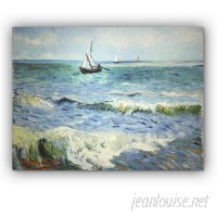 WexfordHome 'Seascape at Saintes Maries' by Vincent Van Gogh Oil Painting Print on Wrapped Canvas WEXF1192