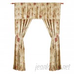 August Grove Abbigail Nature/Floral Sheer Rod Pocket Curtain Panels ATGR4390