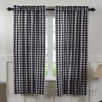 August Grove Caulder Buffalo Check Lined 100% Cotton Curtain Panels AGTG8750