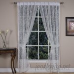 August Grove Stoltz Soft Butterfly Motif Classic Back Floral Semi-Sheer Pinch Pleat Curtain Panels RCTR1162