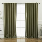 Beachcrest Home Sweetwater Room Darkening Solid Thermal Curtain Panels BCMH2130