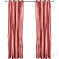 Best Home Fashion, Inc. Herringbone Striped Semi-Sheer Grommet Curtain Panels BEHF1114