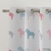 Best Home Fashion, Inc. Pastel Wildlife Blackout Thermal Grommet Curtain Panels BEHF1285