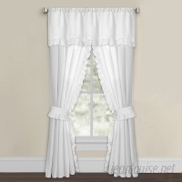 Fresh Ideas Solid Semi Sheer Curtain Panels FRH1268