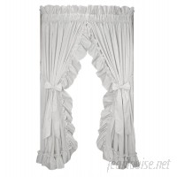Ophelia Co. Winland Solid Country Ruffled Priscilla Curtain Panels Pair OPHL1254