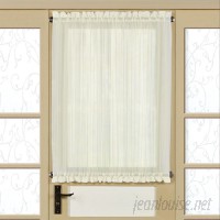 Sweet Home Collection Micro-Stripe Semi-Sheer Rod Pocket Single Curtain Panel SWET2567