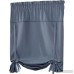United Curtain Co. Blackstone Tie-Up Shade Solid Blackout Rod pocket Single Curtain Panel FQC1013