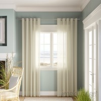 Beachcrest Home Odessa Solid Sheer Grommet Single Curtain Panel BCMH3259