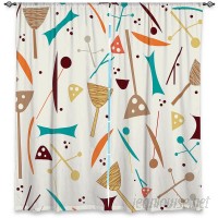 DiaNocheDesigns Abstract Room Darkening Rod Pocket Curtain Panels DNOC2369