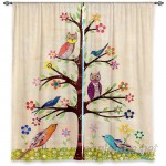 DiaNocheDesigns Nature/Floral Room Darkening Curtain Panels DNOC2344