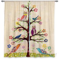 DiaNocheDesigns Nature/Floral Room Darkening Curtain Panels DNOC2344