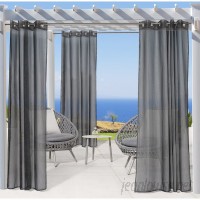 Ivy Bronx Fairbanks No Se'em Mesh Solid Sheer Outdoor Grommet Single Curtain Panel IVBX9175