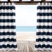 The Twillery Co. Hamilton Striped Outdoor Grommet Curtain Panels CHMB1527