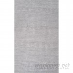 Langley Street Makenzie Woolen Cable Hand-Woven Light Gray Area Rug LGLY6215