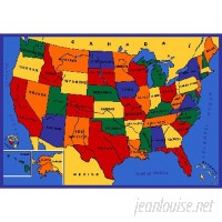 Sintechno Inc USA Map Area Rug SNTC1196
