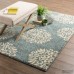 The Twillery Co. Castor Exploded Medallions Woven Blue Area Rug CHMB2178