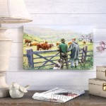 August Grove 'Hereford Cattle' Print on Wrapped Canvas AGGR5075